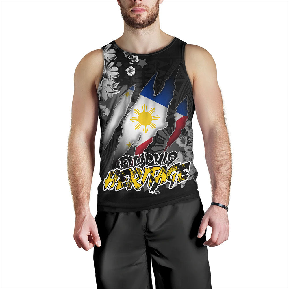 Philippines Custom Tank Top Filipino Heritage Blood Inside Me