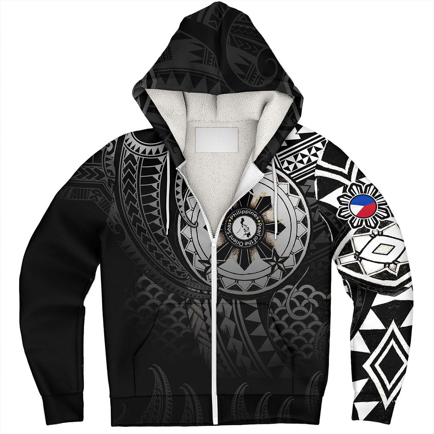 Philippines Sherpa Hoodie Pearl of the Orient Seas