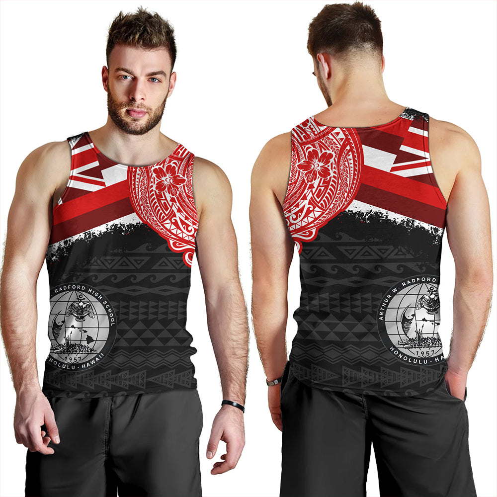 Hawaii Tank Top Admiral Arthur W Radford High School With Crest Style