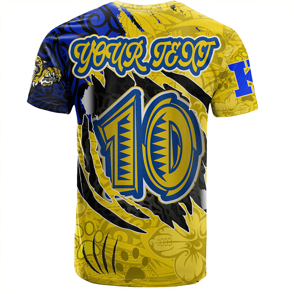 Hawaii T-Shirt Custom Henry J. Kaiser High School Super Cougar Arm Sleeve Polynesian Tattoo