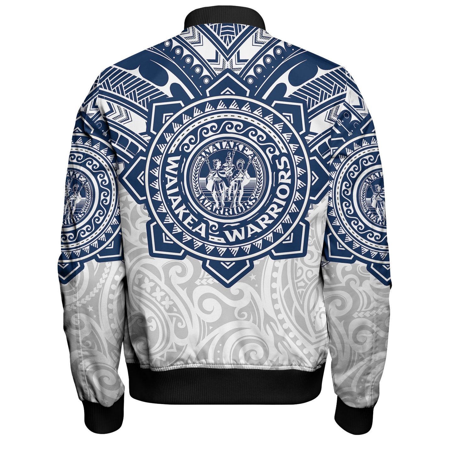 Hawaii Bomber Jacket Custom Waiakea High School Super Waiakea Warriors Tribal Style