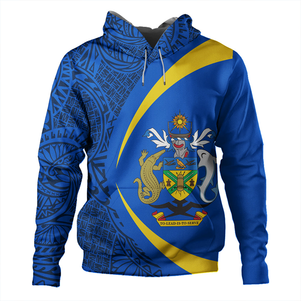 Solomon Islands Hoodie Coat Of Arm Lauhala Circle