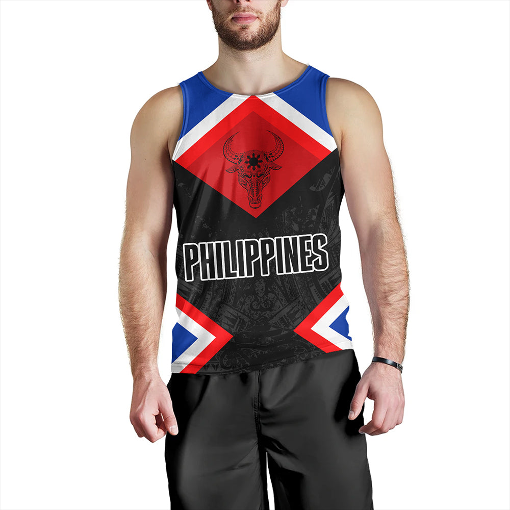 Philippines Tank Top Water Buffalo Sun Tribal Style