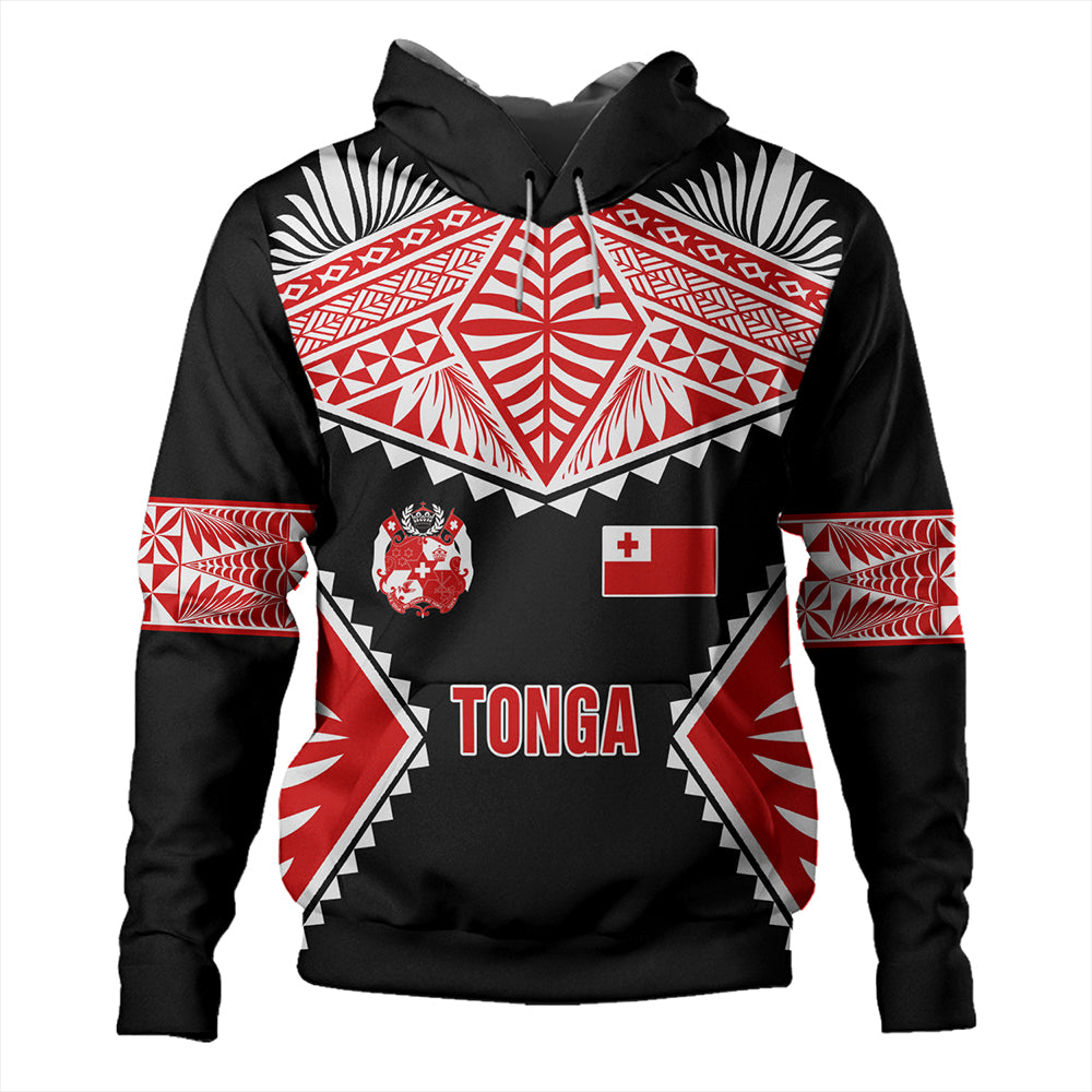 Tonga Hoodie Ngatu Pattern Islands Style