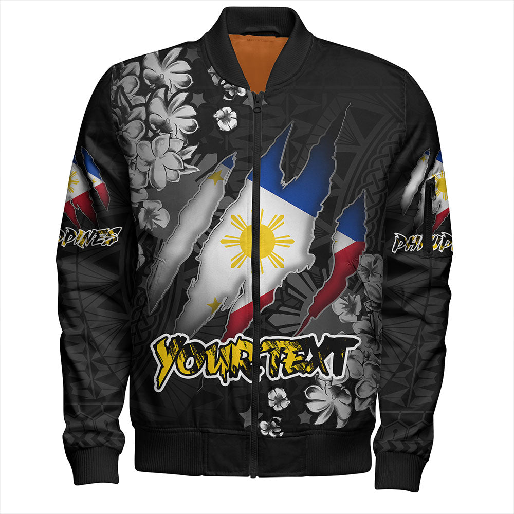 Philippines Custom Bomber Jacket Filipino Heritage Blood Inside Me