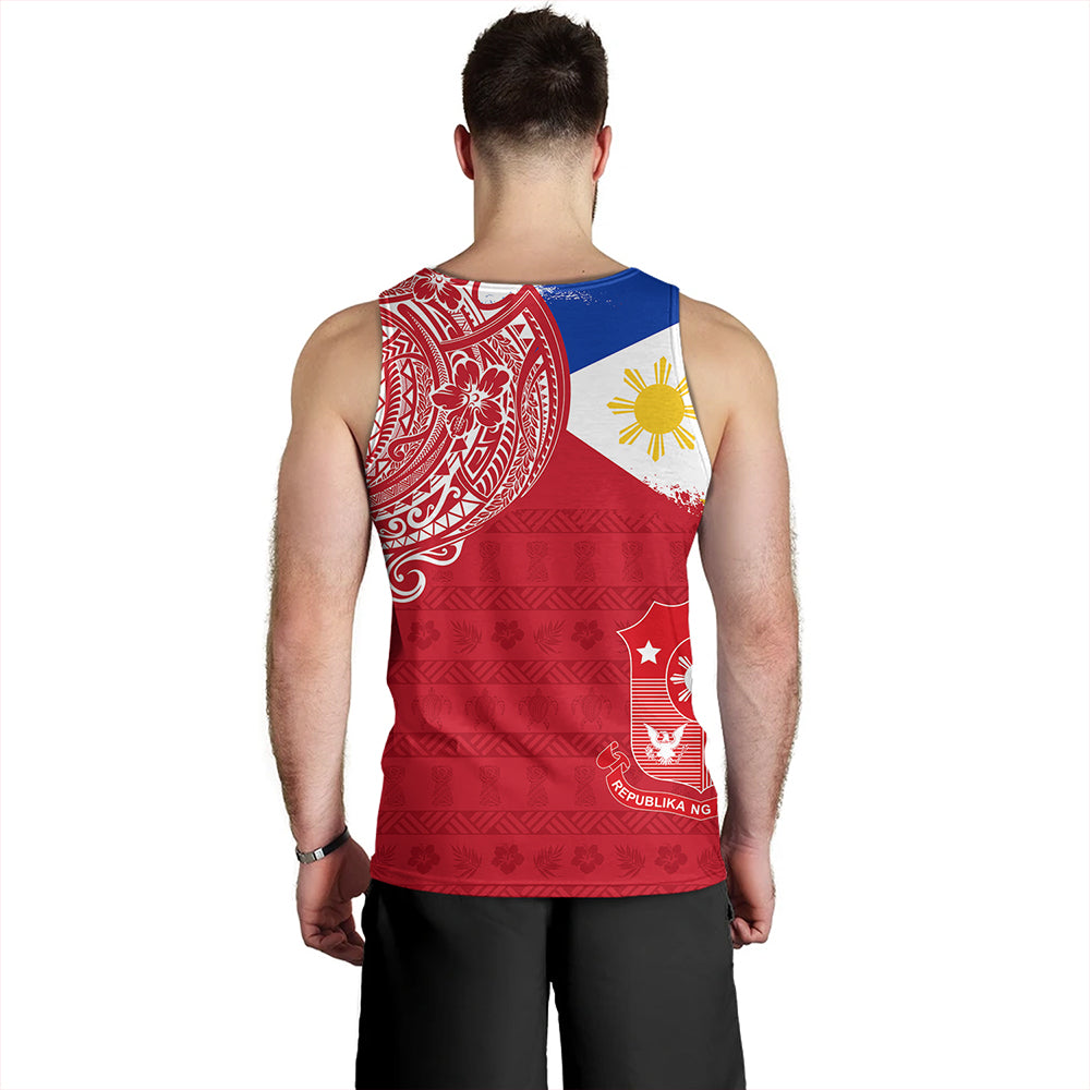 Philippines Tank Top Polynesian Flag With Coat Of Arms