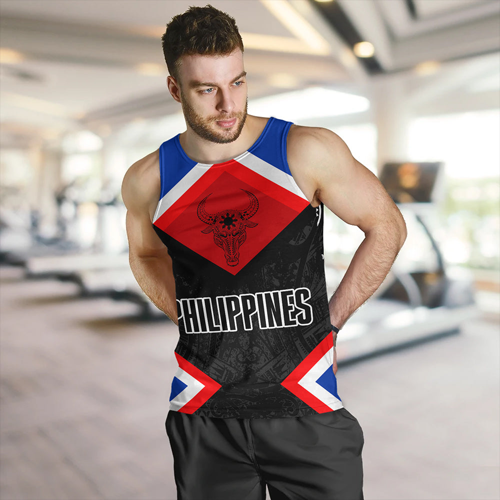 Philippines Tank Top Water Buffalo Sun Tribal Style