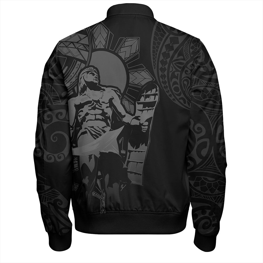 Philippines Bomber Jacket Lapu Lapu Sun Tribal In My Heart