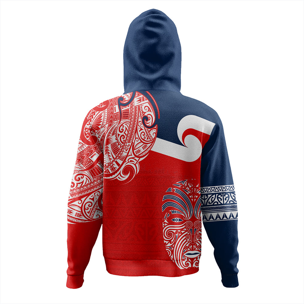 New Zealand Hoodie Tino Rangatiratanga Maori Mask