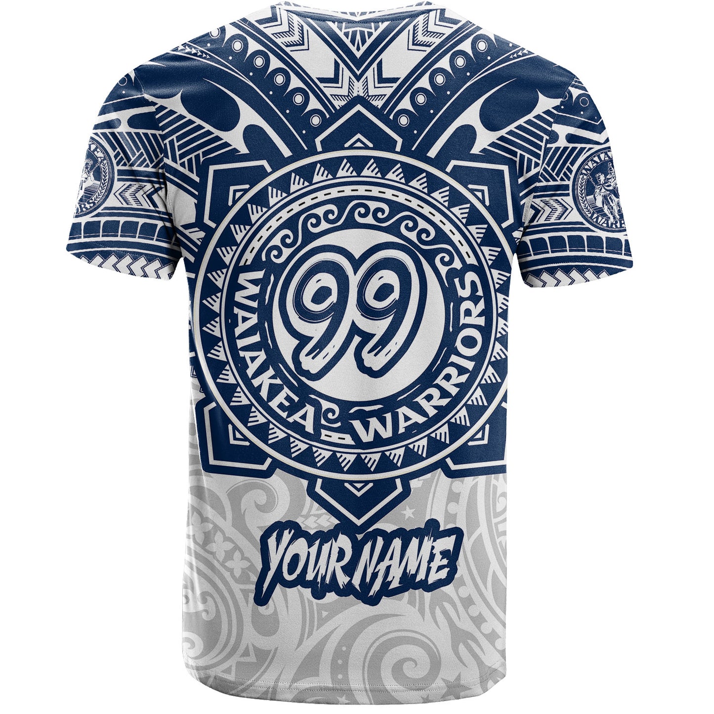 Hawaii T-Shirt Custom Waiakea High School Super Waiakea Warriors Tribal Style