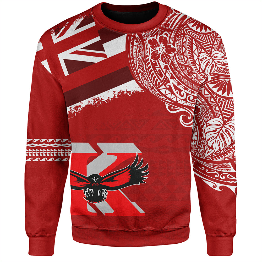 Hawaii Sweatshirt Kauai High School With Crest Style