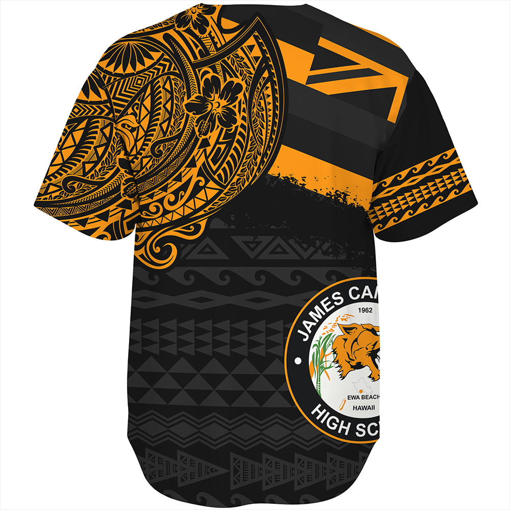Hawaii Baseball Shirt James Campbell High School Flag With Crest Style