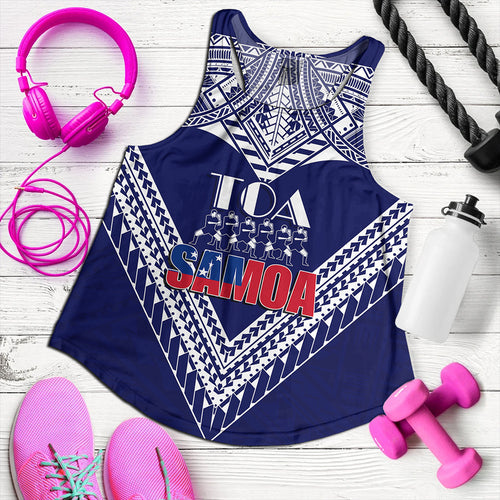 (Customize Personalize) Toa Samoa RLS Warriors Siva Tau Women Tank