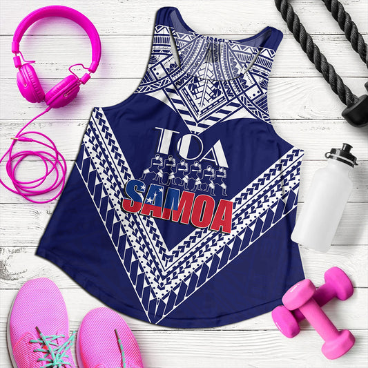 (Customize Personalize) Toa Samoa RLS Warriors Siva Tau Women Tank