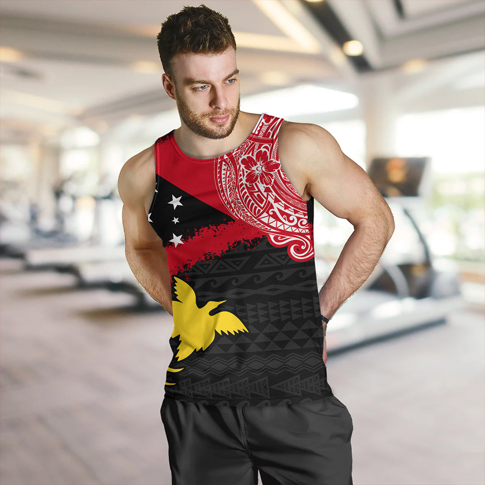 Papua Tank Top Melanesian Flag With Coat Of Arms