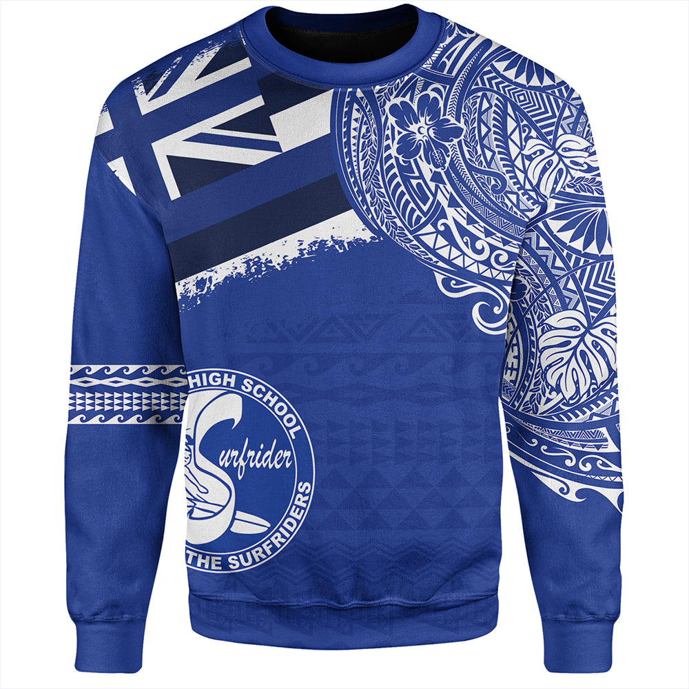 Hawaii Sweatshirt Kailua High School With Crest Style