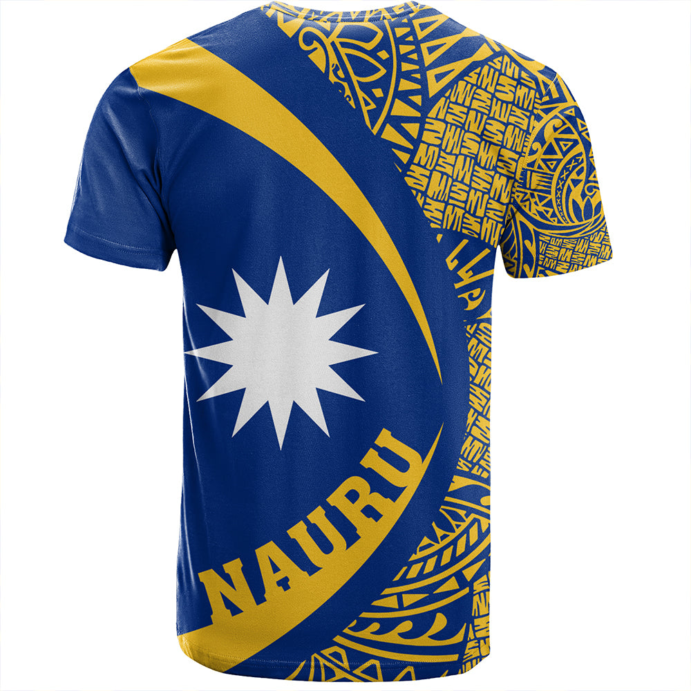 Nauru T-Shirt Coat Of Arm Lauhala Circle
