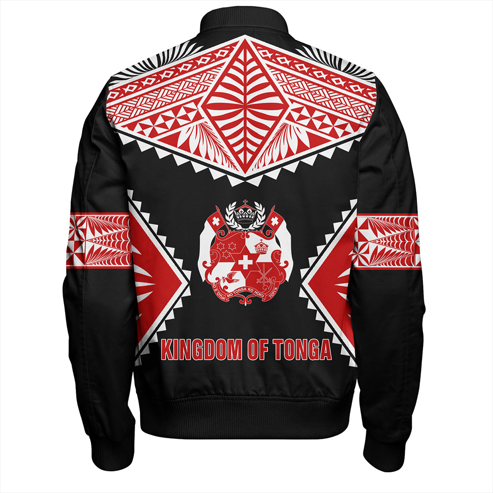 Tonga Bomber Jacket Ngatu Pattern Islands Style