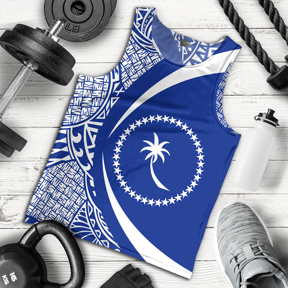 Chuuk Tank Top Coat Of Arm Lauhala Circle