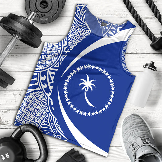 Chuuk Tank Top Coat Of Arm Lauhala Circle
