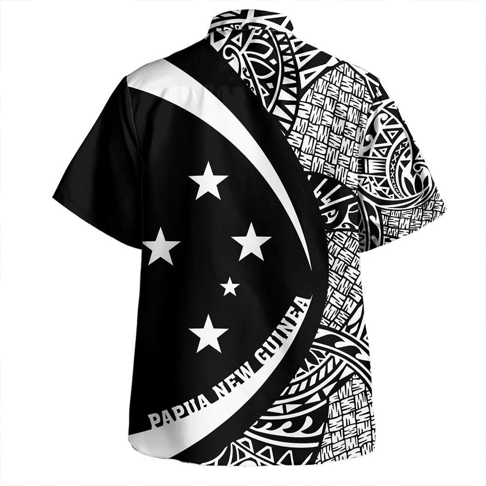 Solomon Islands Hawaiian Shirt Coat Of Arm Lauhala Circle