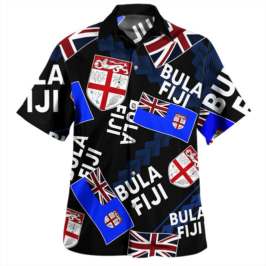 Papua Hawaiian Shirt Melanesian Flag With Coat Of Arms