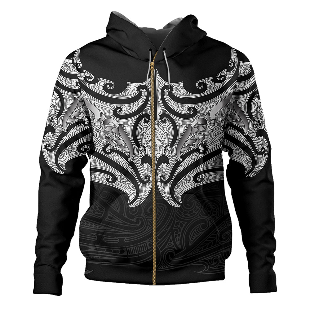 New Zealand Hoodie Maori Pattern