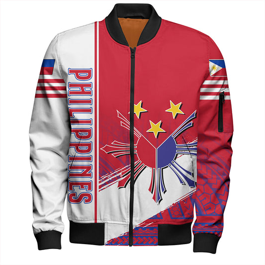 Philippines Bomber Jacket Sun Star Quartar Style