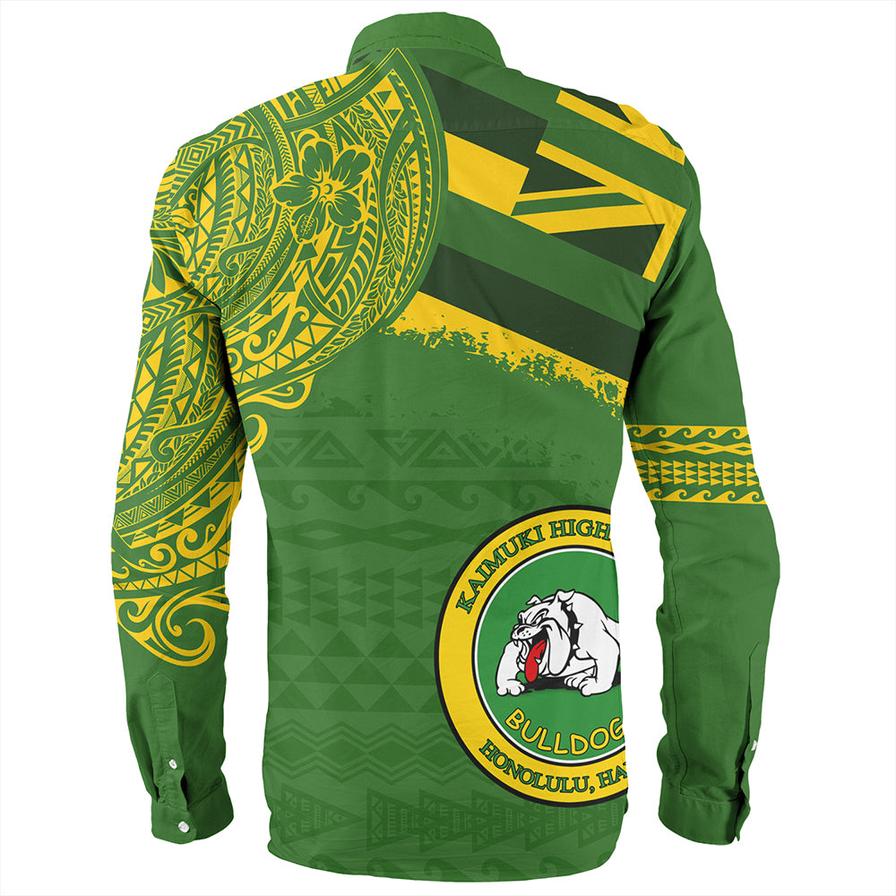 Hawaii Long Sleeve Shirt Kaimuki High School With Crest Style