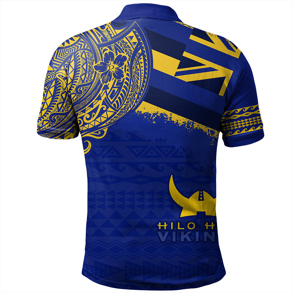 Hawaii Polo Shirt Hilo High School With Crest Style