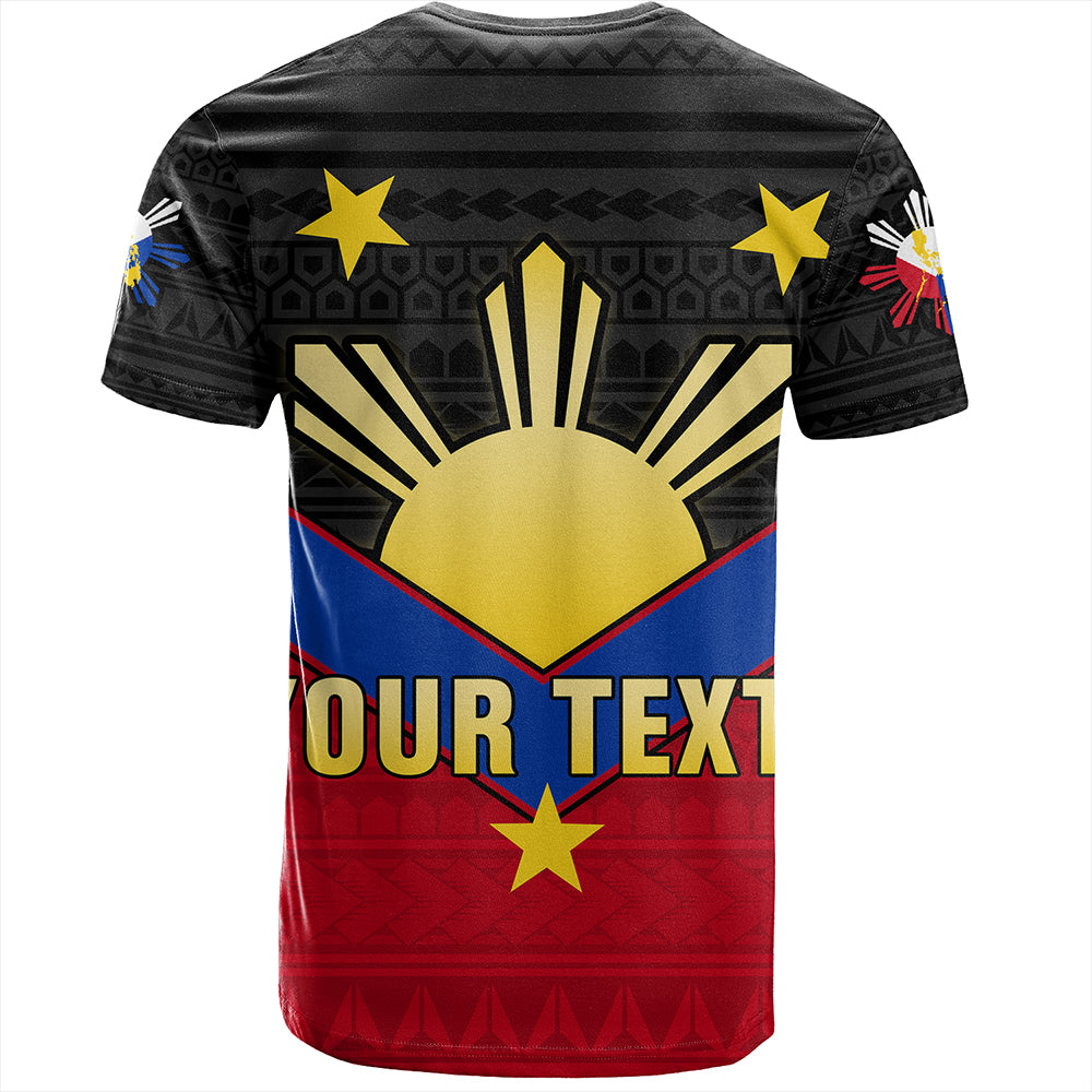 Philippines T-Shirt Custom - Philippines Sun Star Sport Style Polynesian