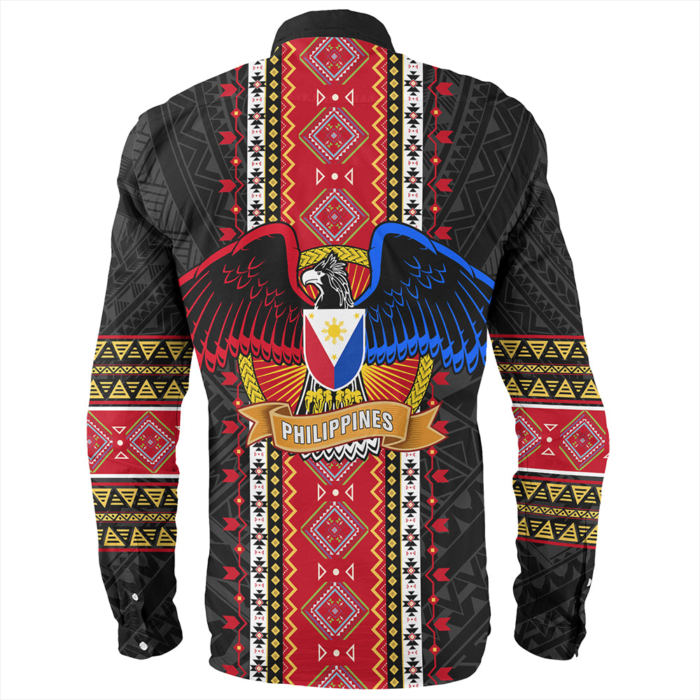 Philippines Long Sleeve Shirt Ethnic Traditional Eagle Style