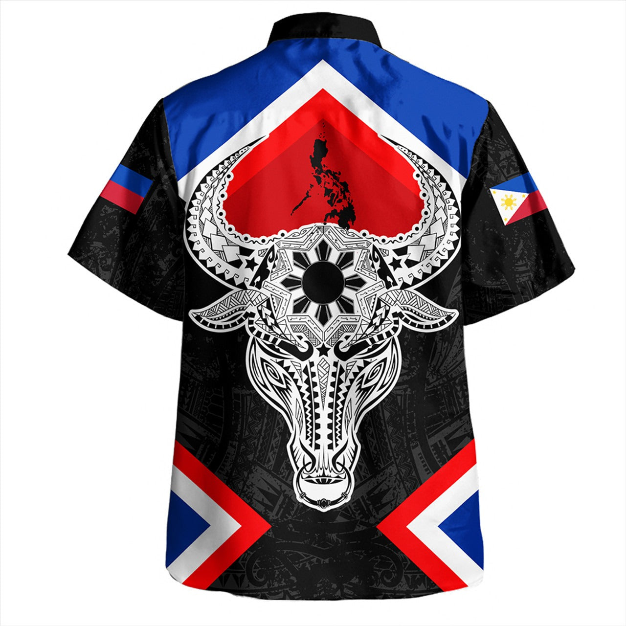 Philippines Hawaiian Shirt Water Buffalo Sun Tribal Style