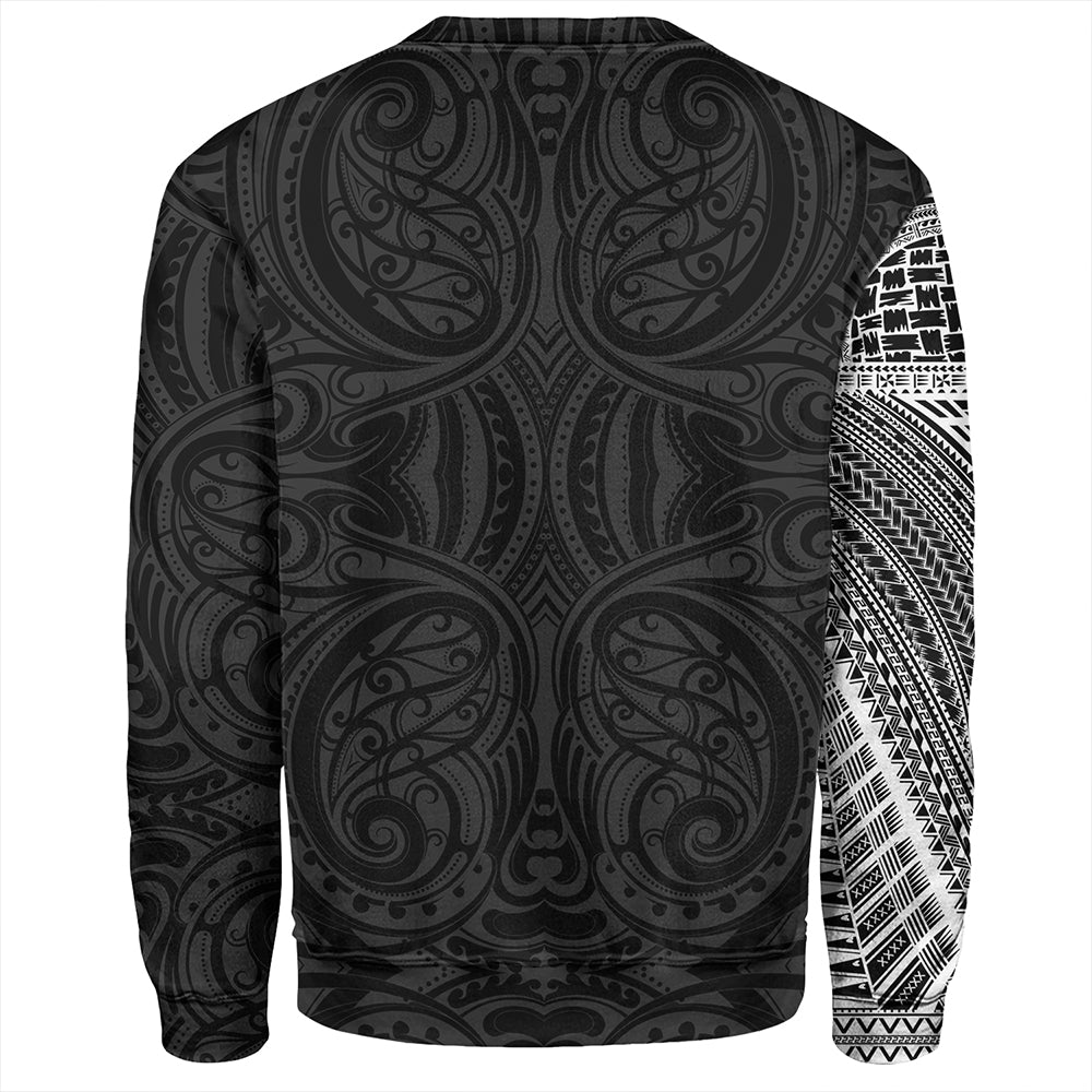 Samoa Tribal Maori Tattoo Roman Reigns Sweatshirt White