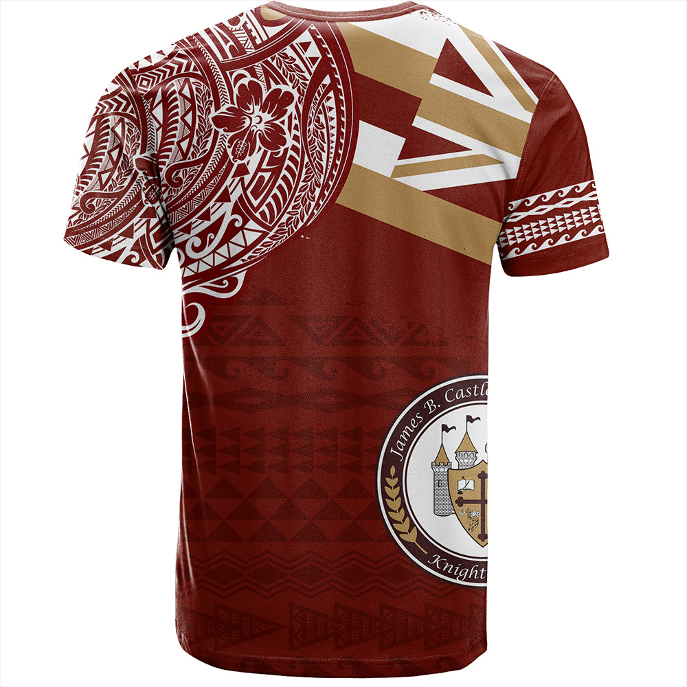 Hawaii T-Shirt James B. Castle High School With Crest Style