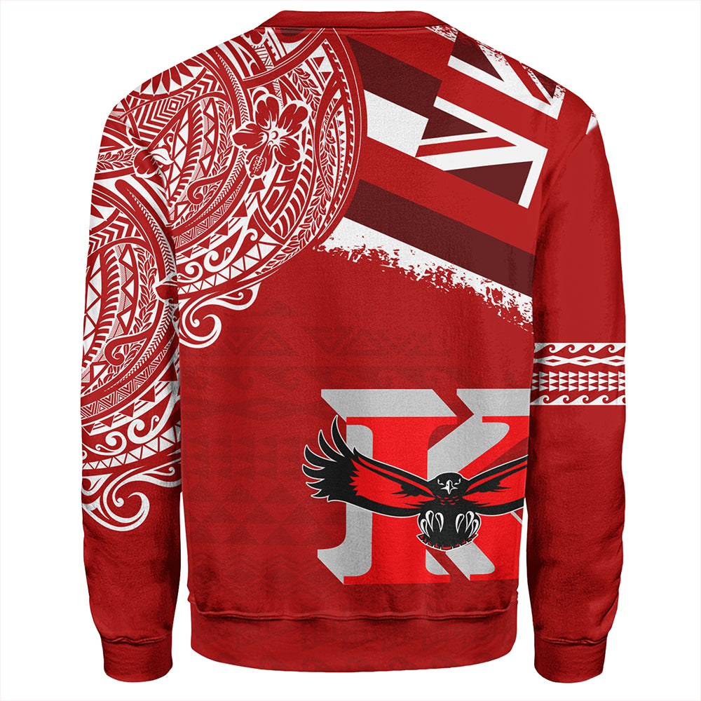 Hawaii Sweatshirt Kauai High School With Crest Style