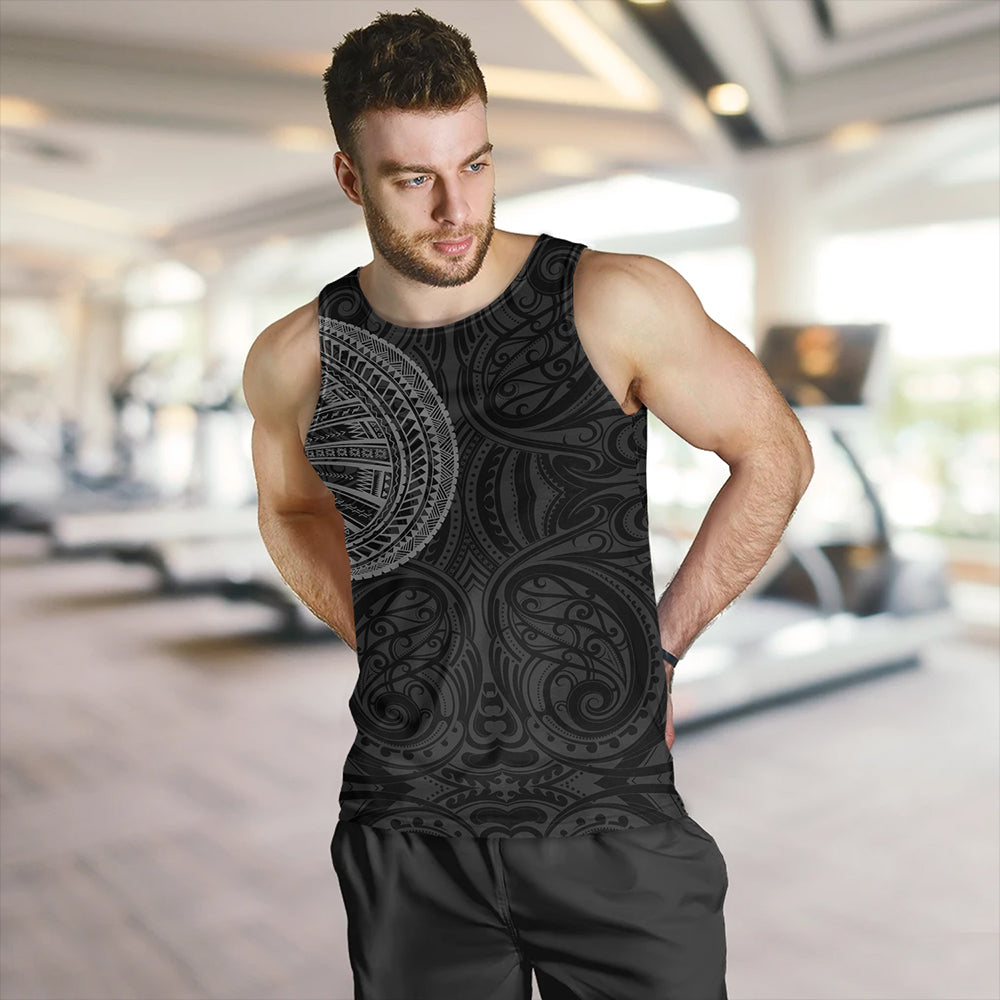 Samoa Tribal Maori Tattoo Roman Reigns Tank Top Gray