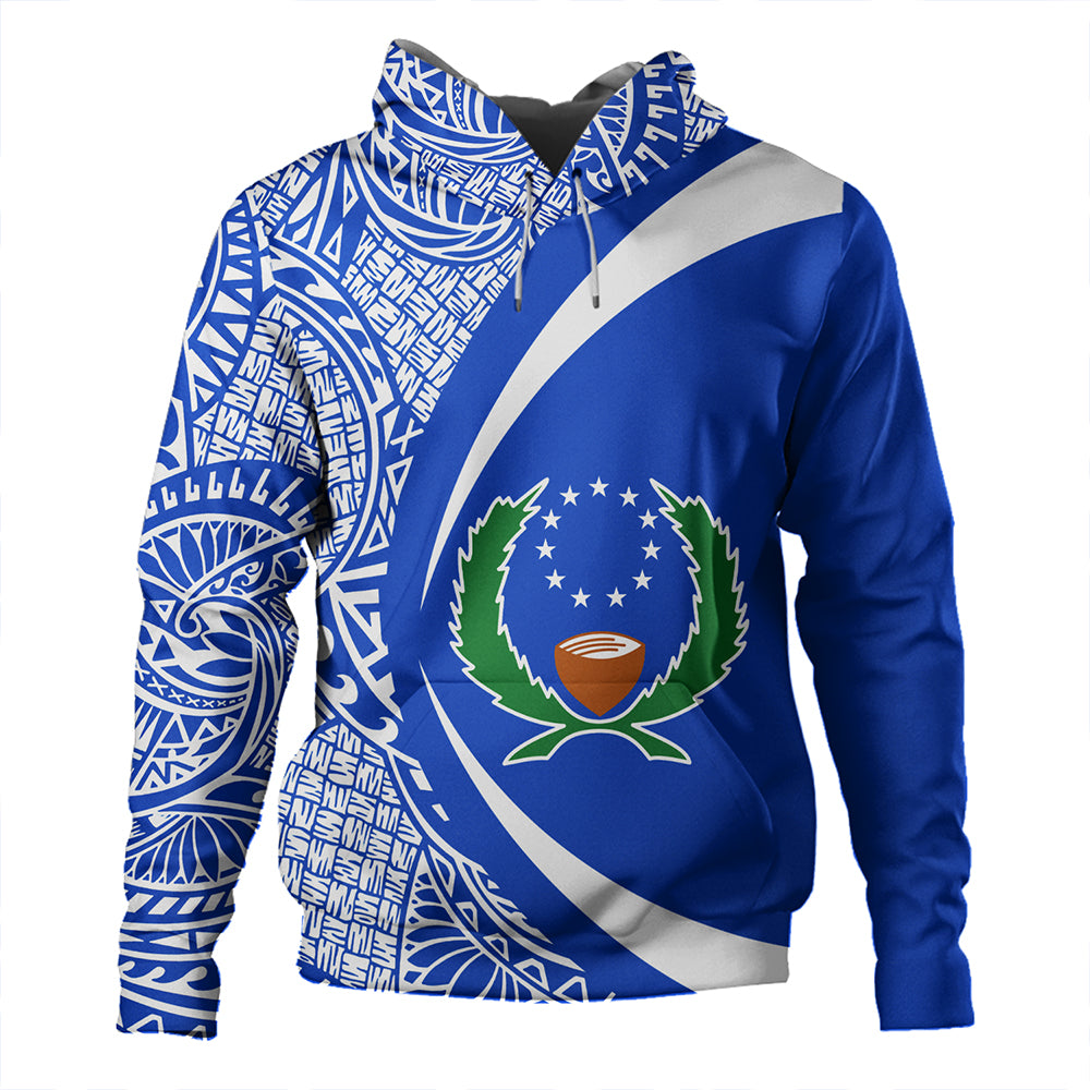 Pohnpei Hoodie Coat Of Arm Lauhala Circle