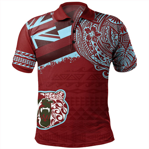 Hawaii Polo Shirt Henry Perrine Baldwin High School With Crest Style