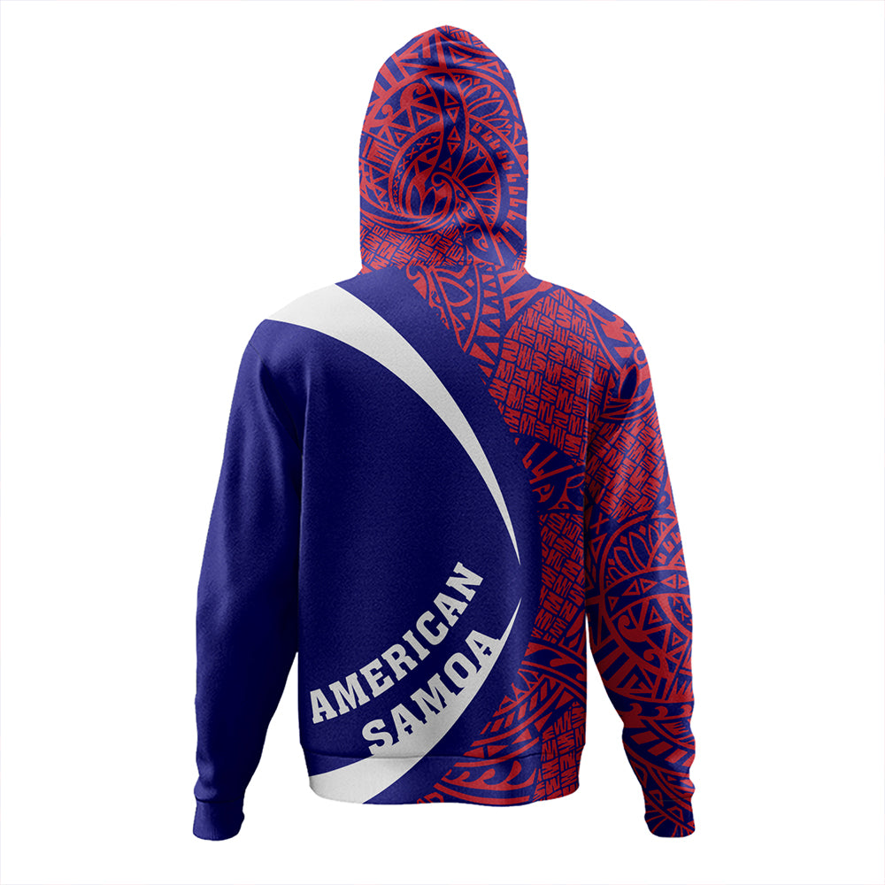 Samoa Hoodie American Samoa Coat Of Arm Lauhala Circle
