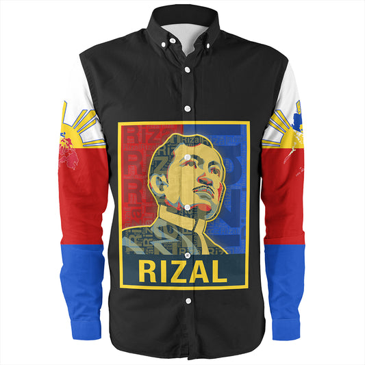 Philippines Long Sleeve Shirt Rizal Day Flag