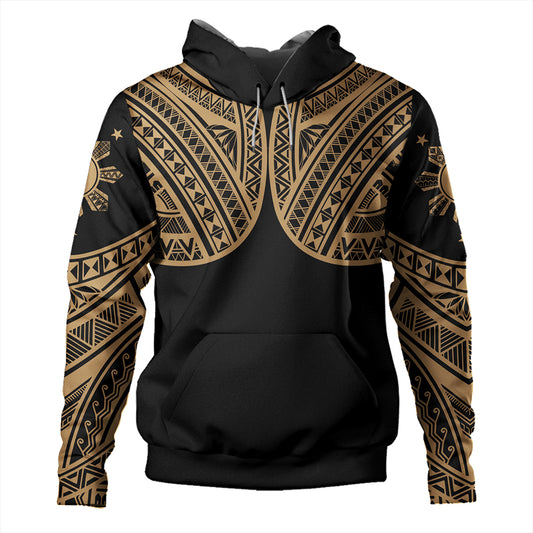 Philippines Hoodie Sun Star Warrior Style Gold