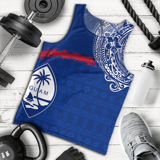 Guam Tank Top Polynesian Flag With Coat Of Arms