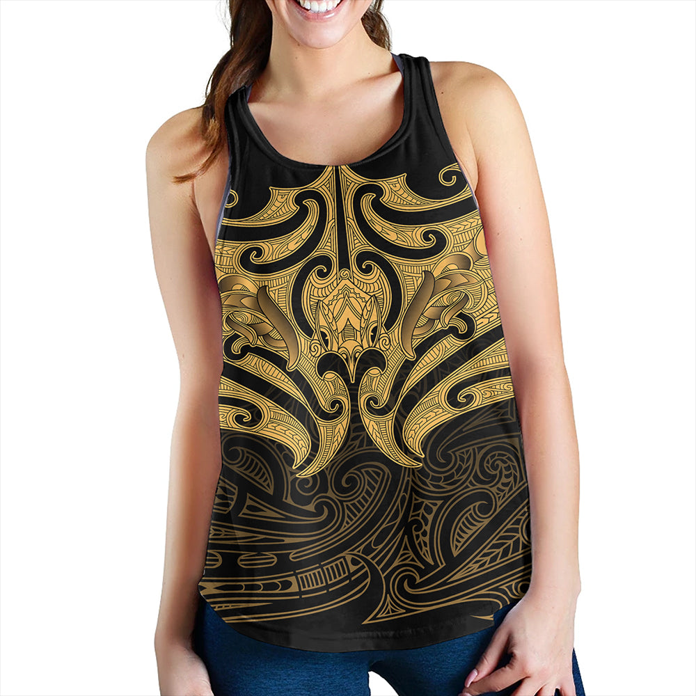 New Zealand Women Tank Maori Gold Pattern