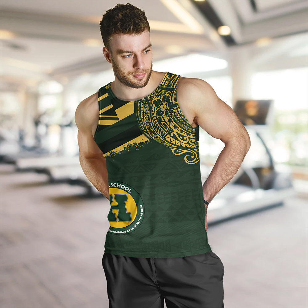 Hawaii Tank Top Hana High And Elementary School With Crest Style