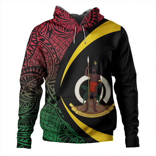 Vanuatu Hoodie Coat Of Arm Lauhala Circle