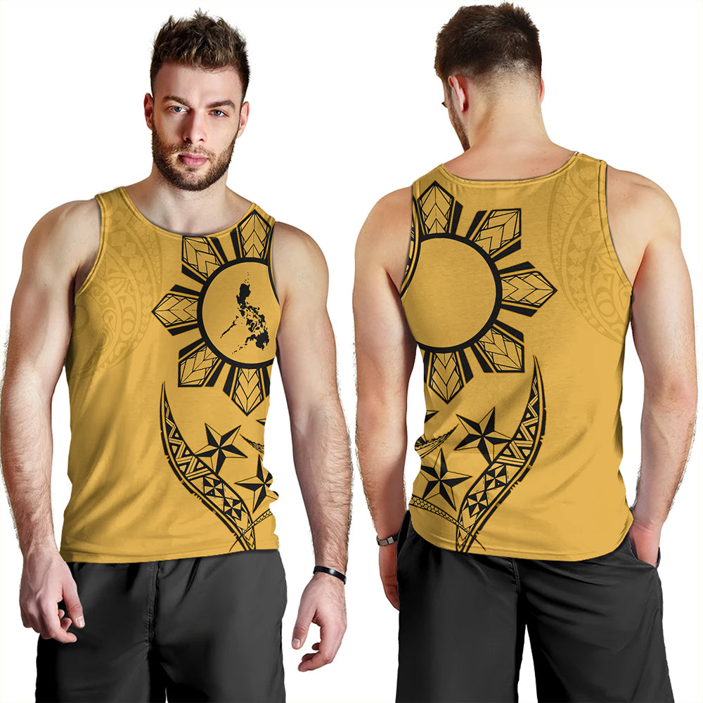 Philippines Tank Top Tribal Sun In My Heart Gold Style
