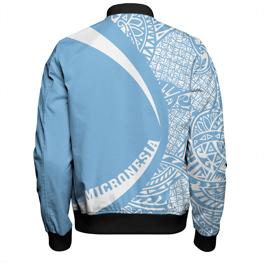 Federated States of Micronesia Bomber Jacket Coat Of Arm Lauhala Circle