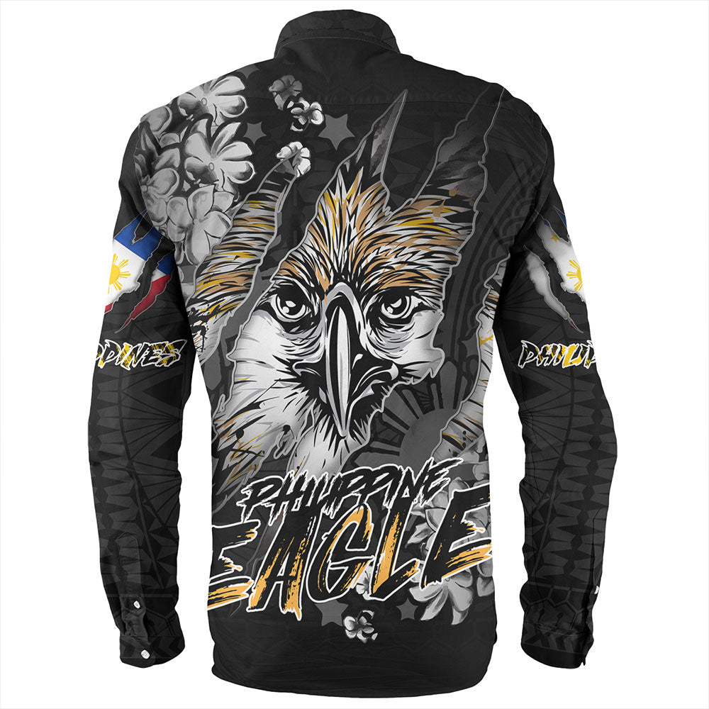 Philippines Custom Long Sleeve Shirt Filipino Heritage Blood Inside Me