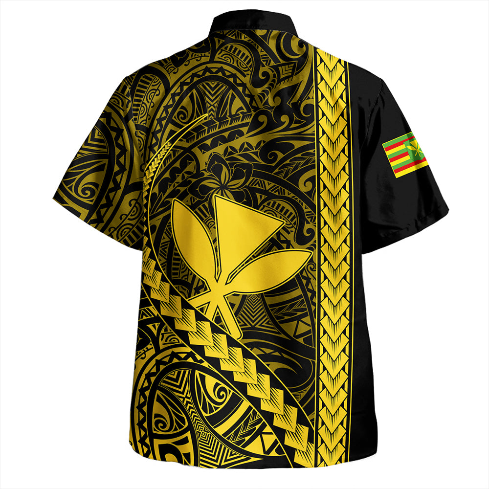 Hawaii Hawaiian Shirt Tribal Polynesian Kanaka Maoli Yellow